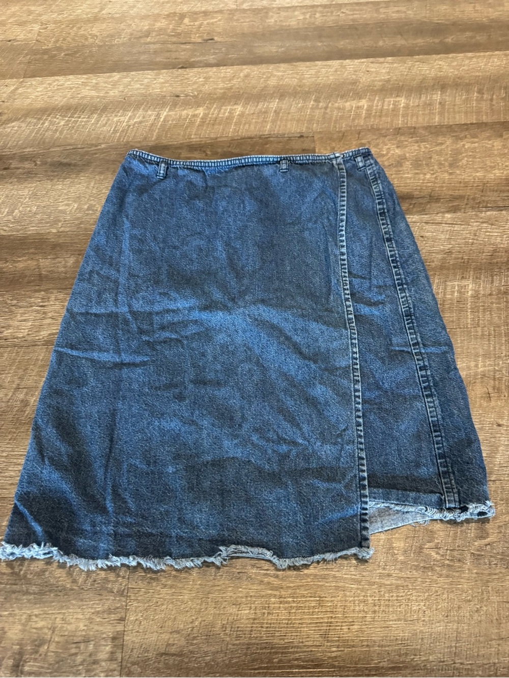 Abercrombie & Fitch Vintage Blue Denim Wrap Skirt